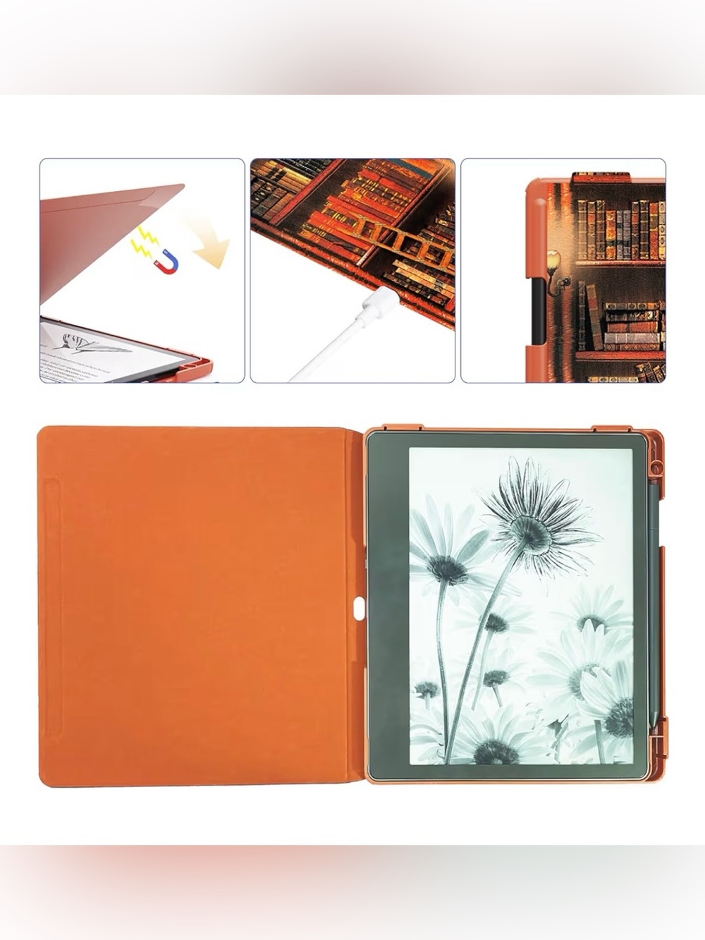 Library Design Case for Kindle - Picture 4 of 10